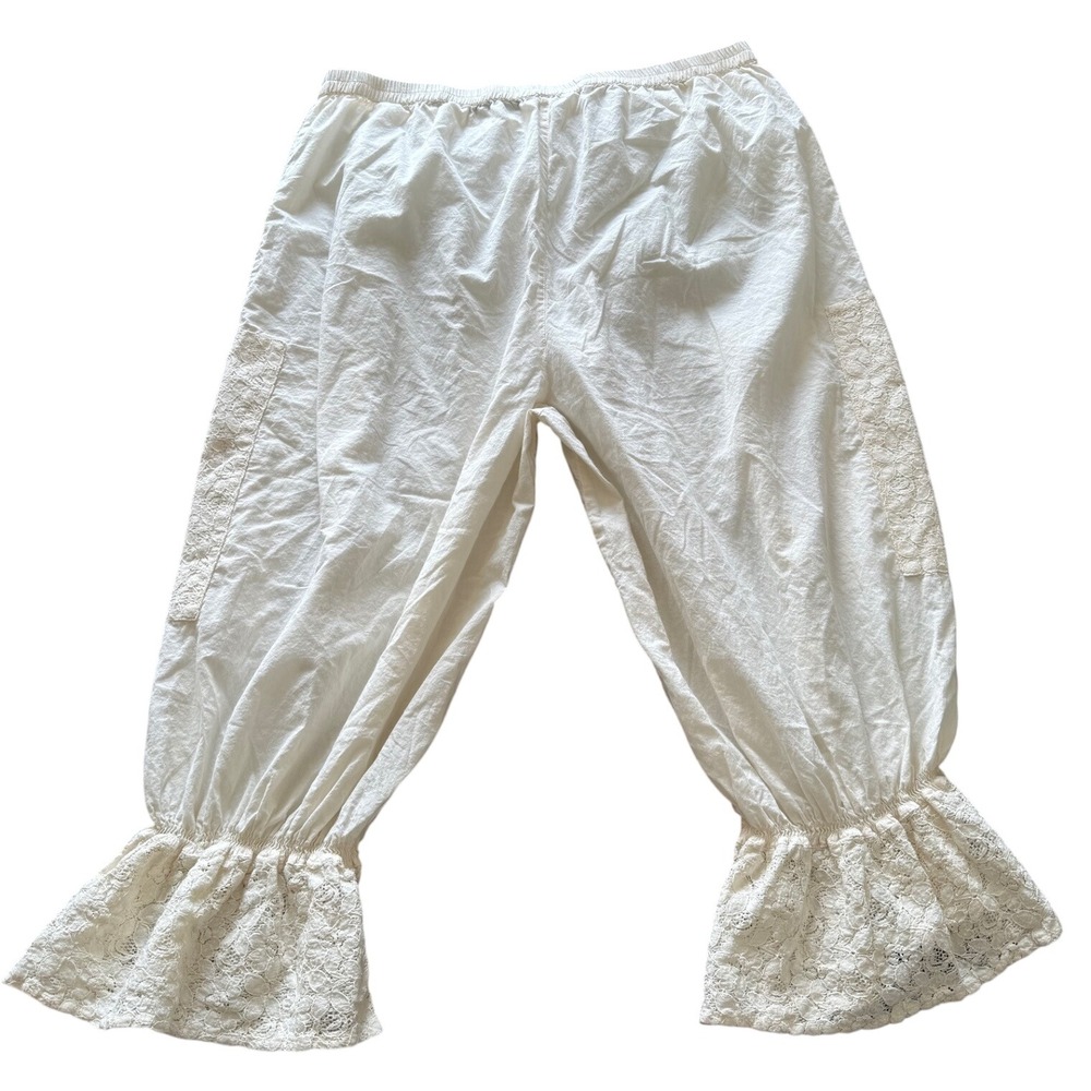 April Cornell Modern Prairie White Cotton Lace Floral Embroidered Bloomers XL - Picture 2 of 6